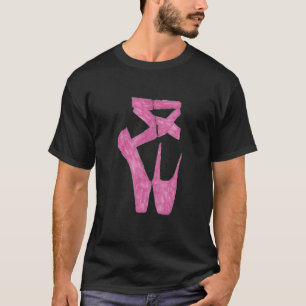 T-shirt Chaussons De Ballet Conception Dessinée À La Main