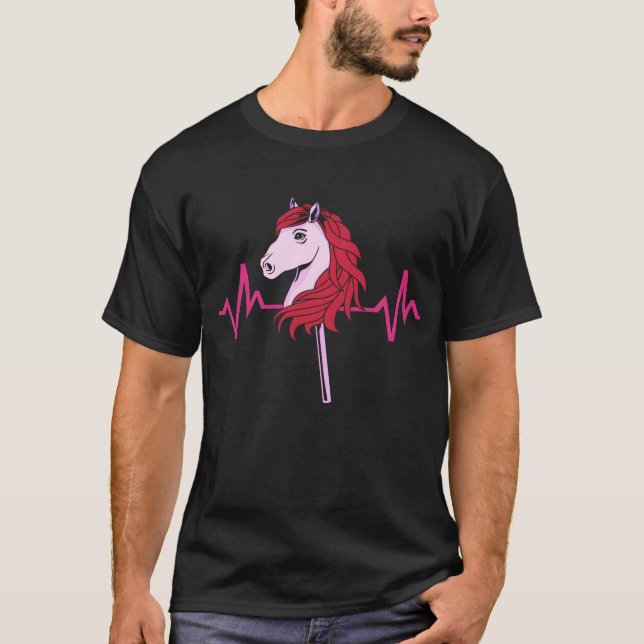 T-shirt Chaussure à coeur mignon Hobby Horsing drôle (Devant)