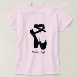 T-shirt Chaussure à pointe de ballon noir
