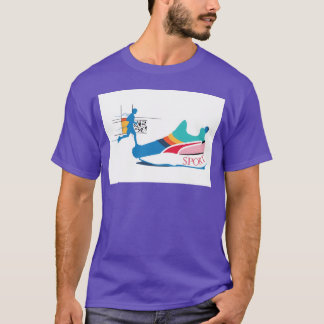 T-shirt Chaussure de sport avec silhouette de coureur ami 