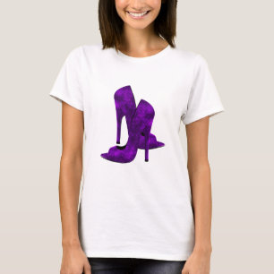 T-shirt Chaussures à talon élevé violet