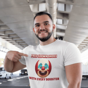T-SHIRT CHAUSSURES ANTI-VAX LIBRES AVEC CHAQUE AMUSANT BOO