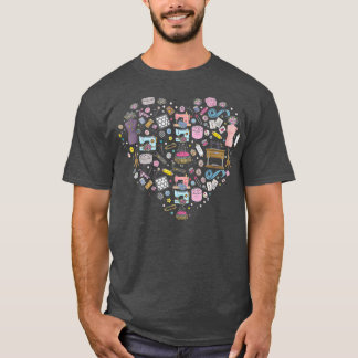 T-shirt Chaussures de machine à coudre cadeau pour coudre