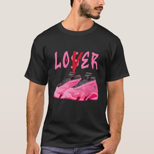 T-shirt Chaussures Loser Drip Basket Match 14 Shocking Ros (Devant)