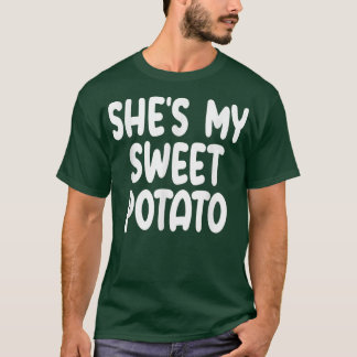 T-shirt Chaussures Ma Pomme De Terre Sucrée Je Yam Matchin