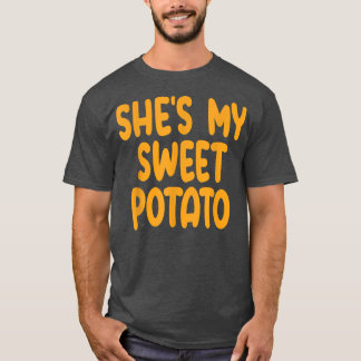 T-shirt Chaussures Ma Pomme De Terre Sucrée Je Yam Matchin