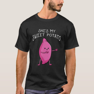 T-shirt Chaussures Ma Pomme De Terre Sucrée Oui Je Yam Cor