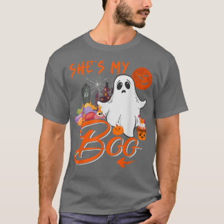 T-shirt Chaussures Mon Boo Halloween Couple Costume Boo Fa