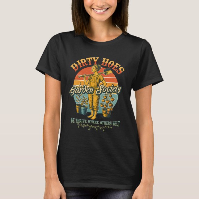 T-shirt Chaussures Sale Garden Society Nous prospérons Là  (Devant)
