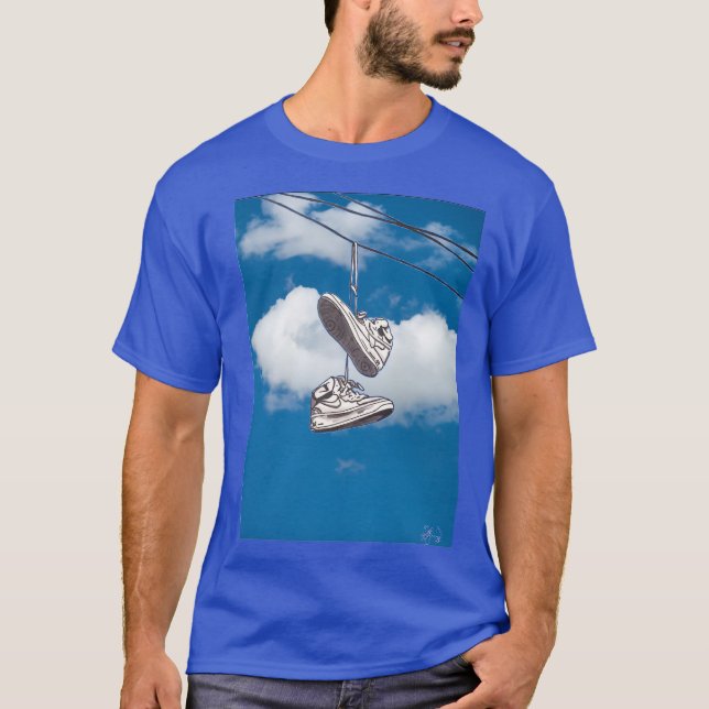T-shirt Chaussures sur une ligne Chemise (Devant)