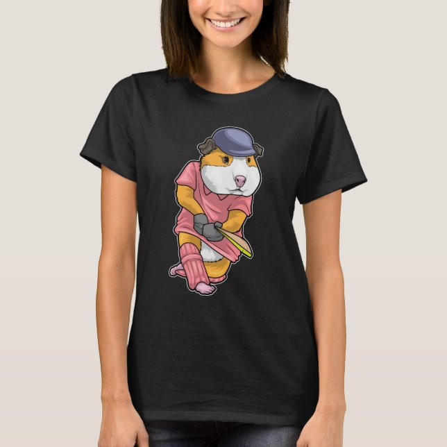 T-shirt Chauve-souris de cricket de porc (Devant)