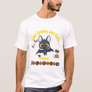 T-shirt Chauve-Souris D'Halloween éffrayante Et Mignonne