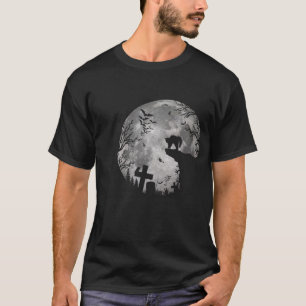 T-shirt Chauves-souris d'Halloween et chats noirs Cuisines