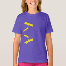 Chauves-souris jaunes volantes d'Halloween