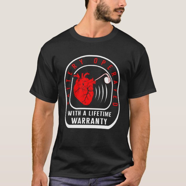 T-shirt CHD Warrior Pacemaker Battery Operated Heart Patie (Devant)