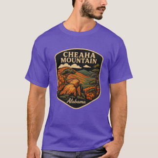 T-shirt Cheaha Mountain Alabama Vue Pittoresque Art