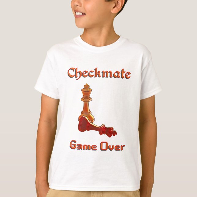 T-shirt Checkmate Game Over (Devant)