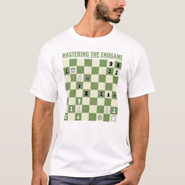 T-shirt Checkmate in 3 Moves : Chessboard w Chess Exercice (Devant)