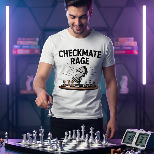 T-shirt Checkmate Rage – Bold Chess Battle Design (Créateur téléchargé)