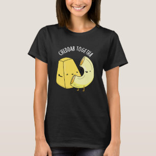 T-shirt Cheddar Ensemble Funny Food Pun Dark BG