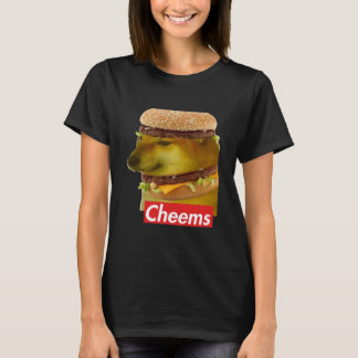 T-shirt Cheems Cheemsburbger Ironic Doge meme