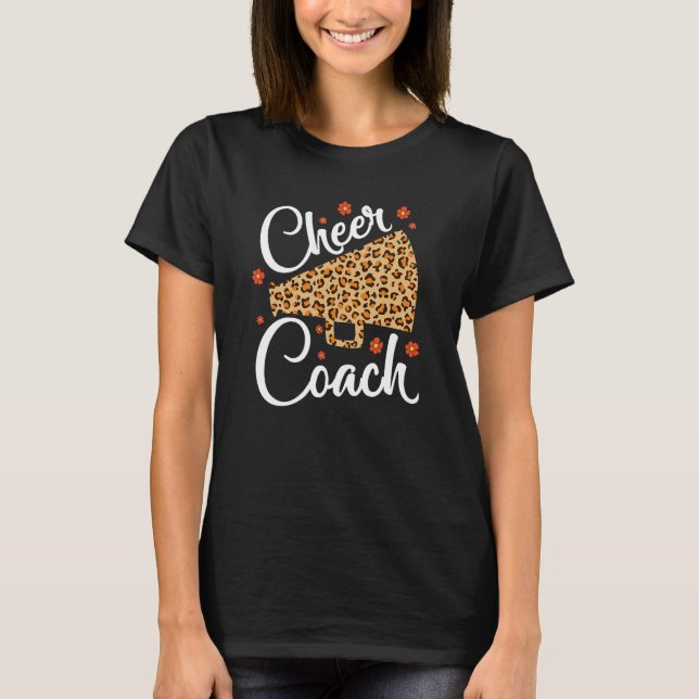 T-shirt Cheer Coach Cheerled Props Cute Cheer Pour Coac (Devant)