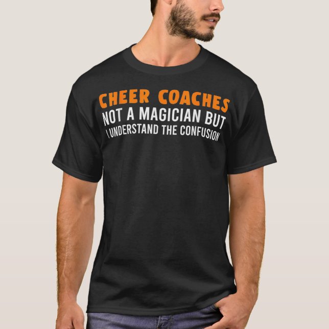 T-shirt Cheer Coach Magicien Cheerled Cheerled Cheering Te (Devant)