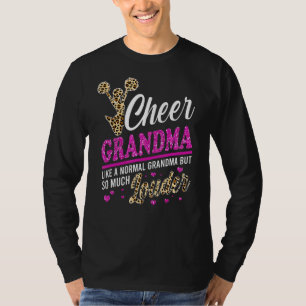 T-shirt Cheer Grand-Mère Plus Grand Empreinte de léopard V