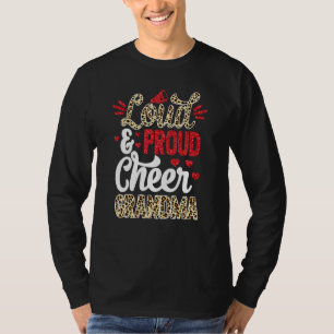 T-shirt Cheer Grand-Mère Plus Grand Empreinte de léopard V