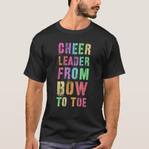 T-shirt Cheer Leader De Bow À Toe Cheerleader Équipe Che