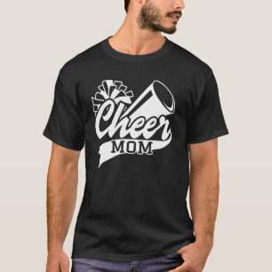 T-shirt Cheer Maman Plus Gros Ventilateur Pom-pom girl Pom