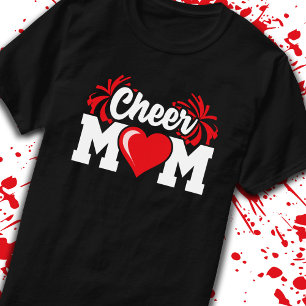 T-shirt Cheer Mom - Pom-pom girl de lycée - Cheerled