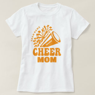 T-shirt Cheer Mom with Custom Team Name & Kid's Name
