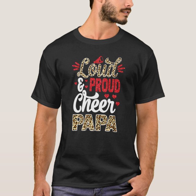 T-shirt Cheer Papa Plus Grand Empreinte de léopard Ventila (Devant)