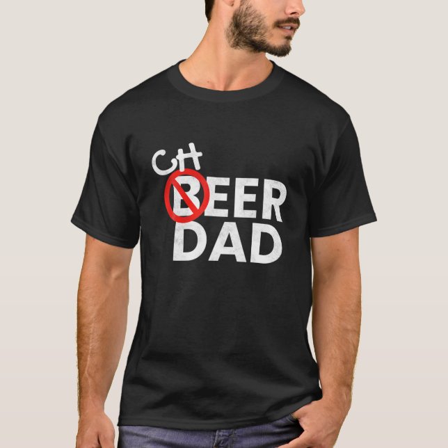 T-shirt Cheerdad I Cheerleader Pom-pom girl Beer Papa Fath (Devant)