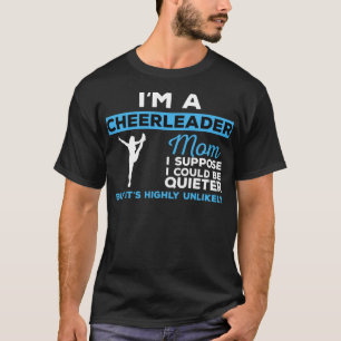 T-shirt Cheerlead Funny Pom-pom girl Maman Cadeau