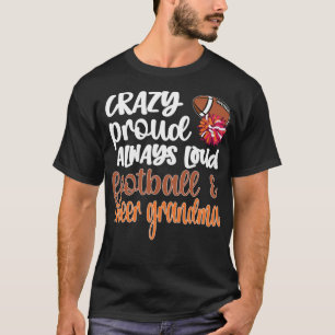 T-shirt Cheerled Football Cheerled Grandma Pom-pom girl Fo