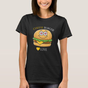 T-shirt Cheeseburger French Fry & Hamburger Food Heart