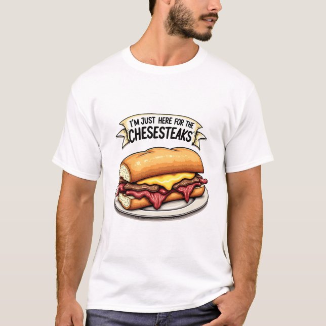 T-shirt Cheesesteak Lover - Parfait pour les fans de gourm (Devant)