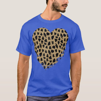 T-shirt Cheetah Heart Leopard Print 
