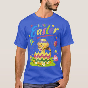 T-shirt Cheetah Lover Drôle Oeuf de Pâques Cheetah Joyeux