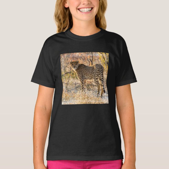 T-shirt Cheetah regarde autour de lui (Devant)