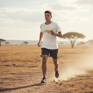 T-shirt Cheetah Running