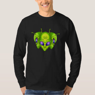 T-shirt Chef Alien Colorful Alien Rave Tee Believe Ufo