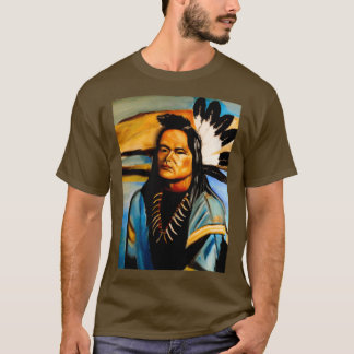 T-shirt Chef amérindien Long