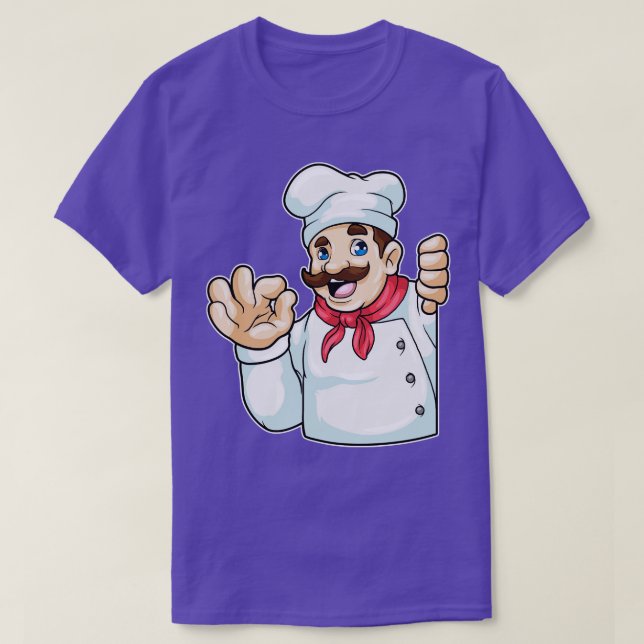 T-shirt Chef avec chapeau de chef (Design devant)