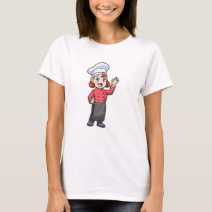 T-shirt Chef avec tablier de Cuisine