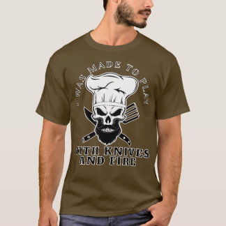 T-shirt Chef Beard Skeleton Bake Skull Bearé Skeletal Co