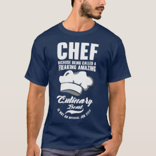 T-shirt Chef Beast Art culinaire Cuisine Cuisine Repas