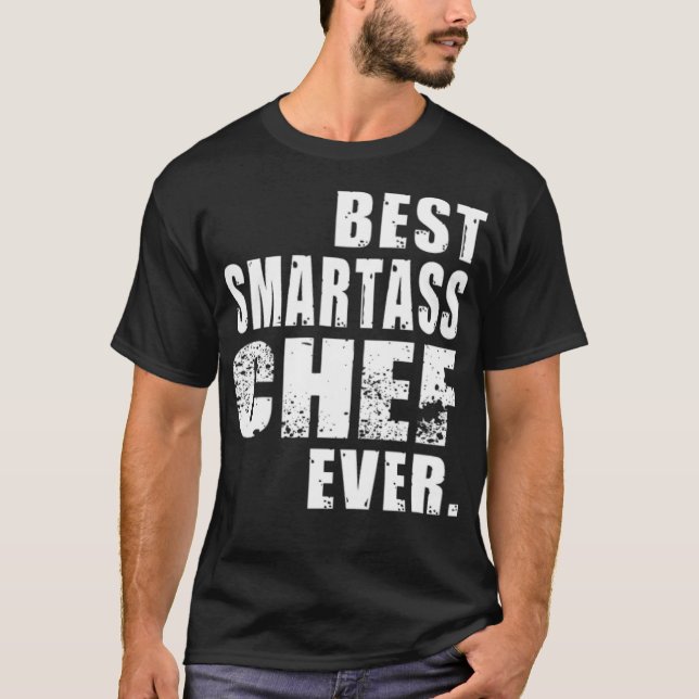 T-shirt Chef Best Smartass Chef zoo d'anniversaire ecavope (Devant)